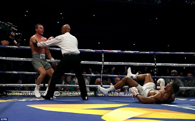2 Photos: Despite losing his bout, Klitschko is the first boxer ever, to knock Joshua to the canvas