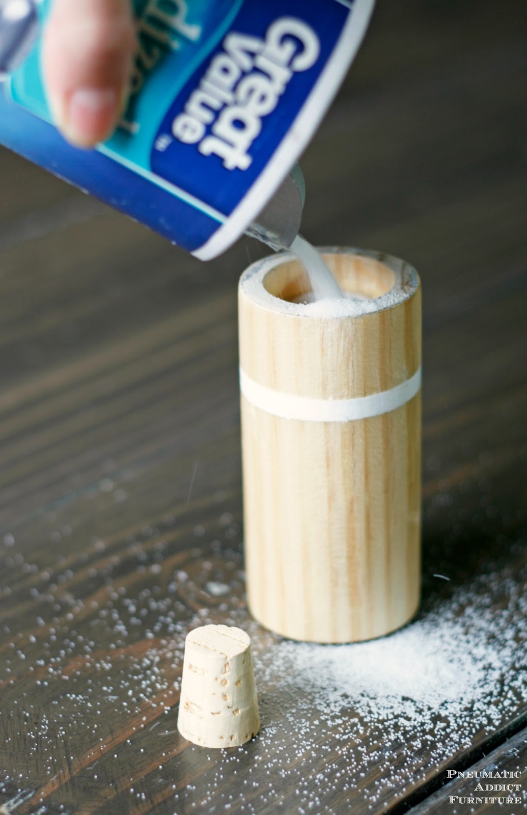 Wood Salt and Pepper Shakers Pneumatic Addict