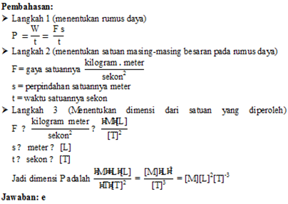 SOAL DAN JAWABAN FISIKA: SOAL DAN JAWABAN DIMENSI KELAS X