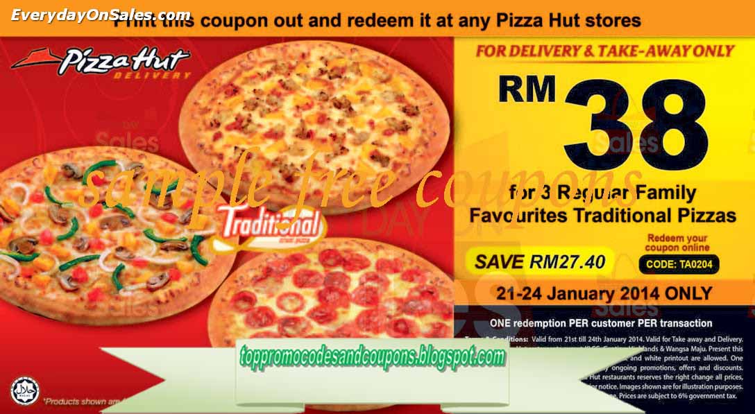 Free Promo Codes and Coupons 2023 Pizza Hut Coupons