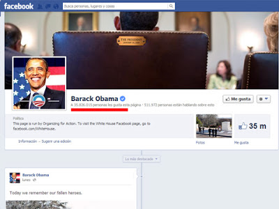 Paginas y Perfiles verificados en Facebook Obama
