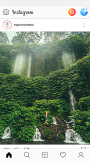 Screenshot_2018-10-07-22-25-56-889_com.instagram.android Air Terjun Benang Kelambu: Tirai Alami Pulau Lombok