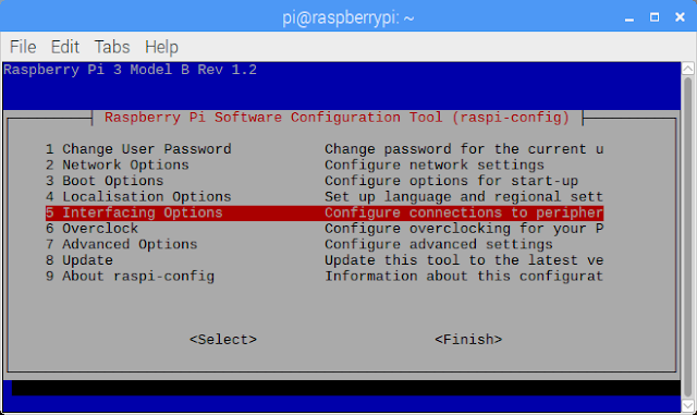 Raspi-config Interfacing Options Raspi-config Interfacing Options