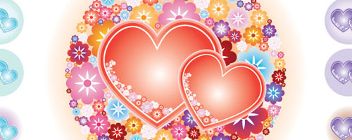50+ Free Illustrator Valentine Vector Hearts Set