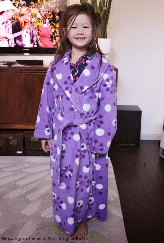 polar fleece dressing gown