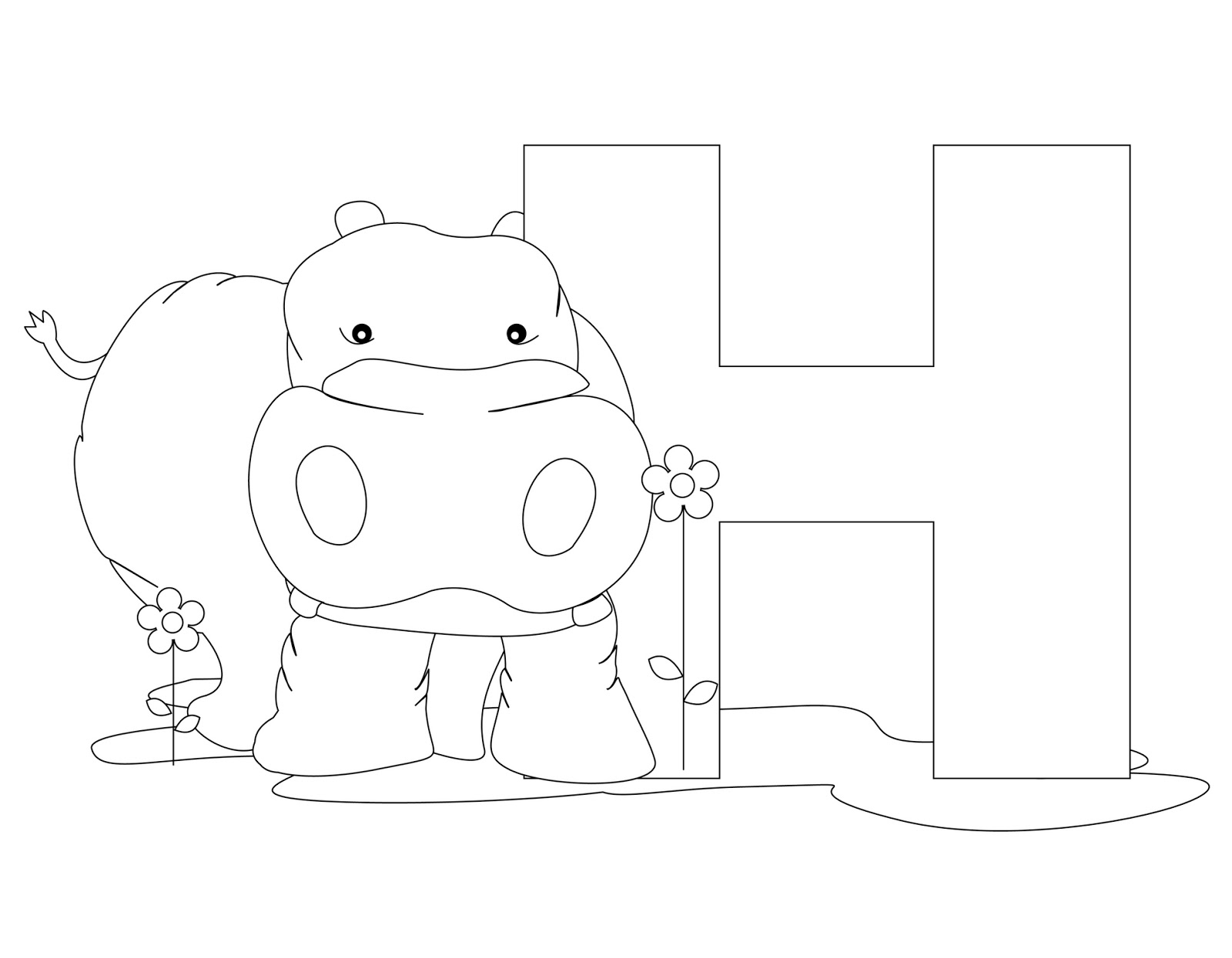 h coloring pages - photo #39