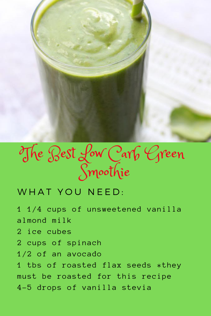 low carb recipes and weight loss The Best Low Carb Green Smoothie