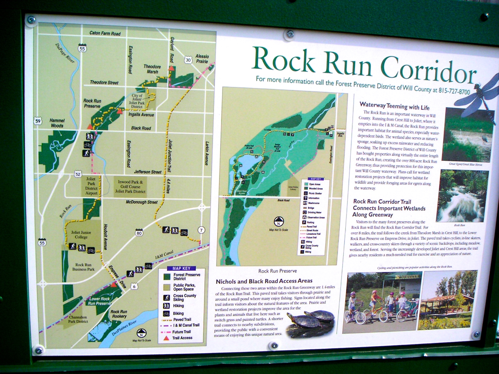 Chuck's Adventures Biking Rock Run Greenway in Will County