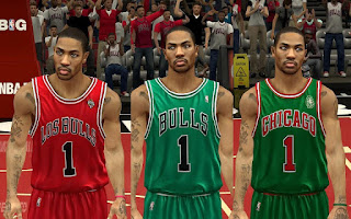 NBA 2K13 Chicago Bulls Christmas Jersey Mod