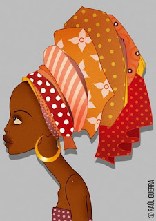 Caras de Mujeres Negras Africanas 