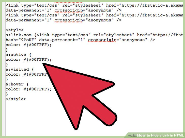 Html how to hide text in html