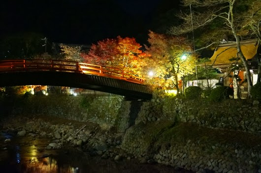 If I cross the bridge, I arrive at the Muro-ji temple immediately.