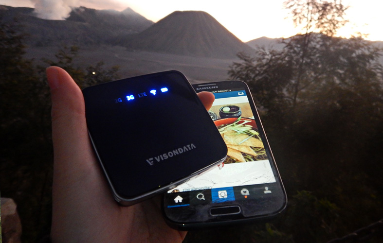 VisionData For Smooth Overseas Wifi Connectivity at Mount Bromo, Surabaya