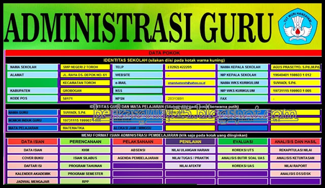 Aplikasi Administrasi Guru Kurikulum 2013 Th 2018 Berkas Download Sekolah