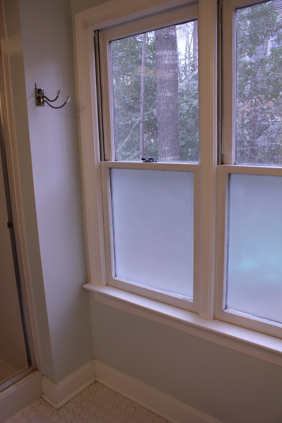 PeaHen Pad Frosted bathroom window