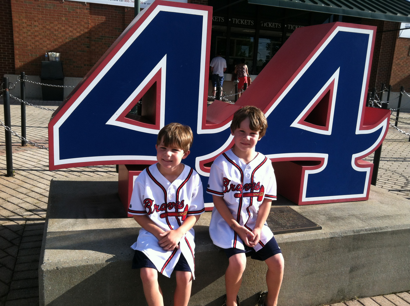 The Holland Kids Braves Game Chipper's Jersey Retirement Game