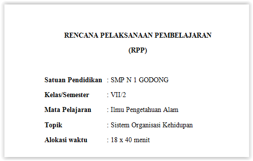 Instink Mathematic Rpp Ipa Sistem Organisasi Kehidupan Kurikulum 2013