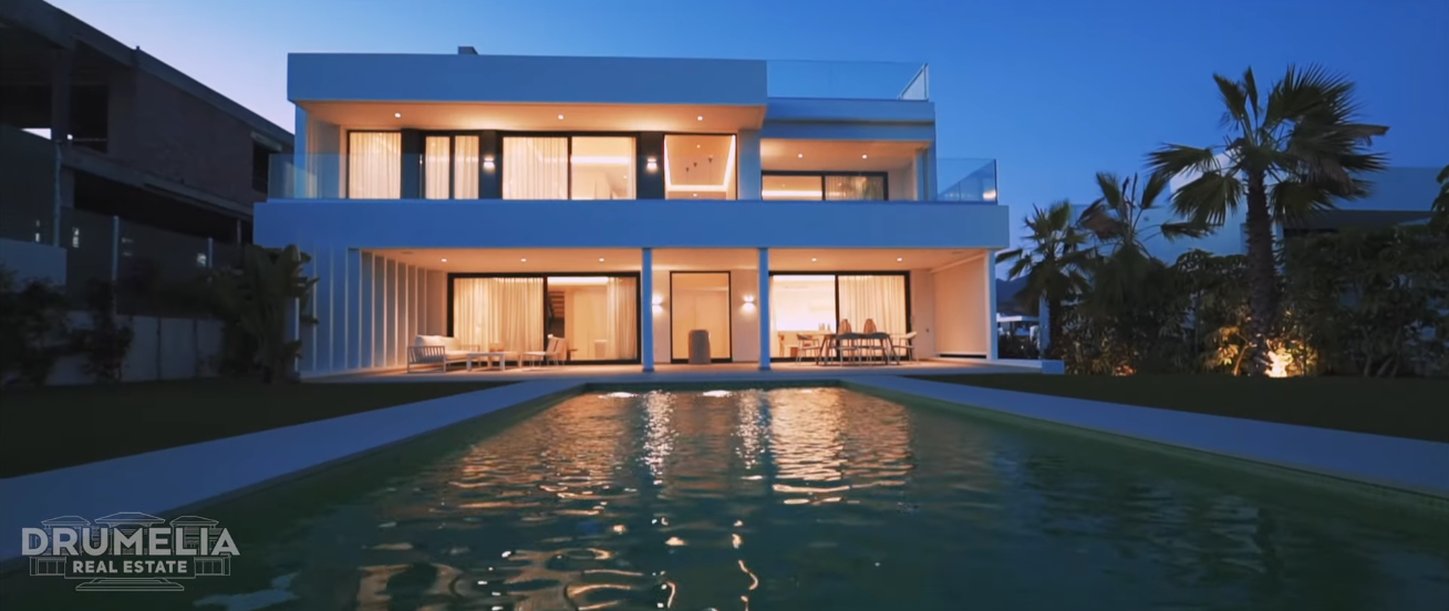 23 Photos vs. New Modern Luxury Villa in Marbella, Estepona | 1.500.000€ | Drumelia Real Estate - Luxury Home & Interior Design Tour