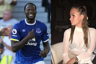 Lukaku and his Girlfriend Sarah
