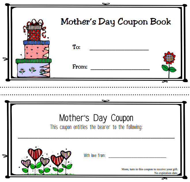 Sally s Coupons Free Printable Mother s Day Coupon Book Templates Sally s Coupons Free Printable Mother s Day Coupon Book Templates
