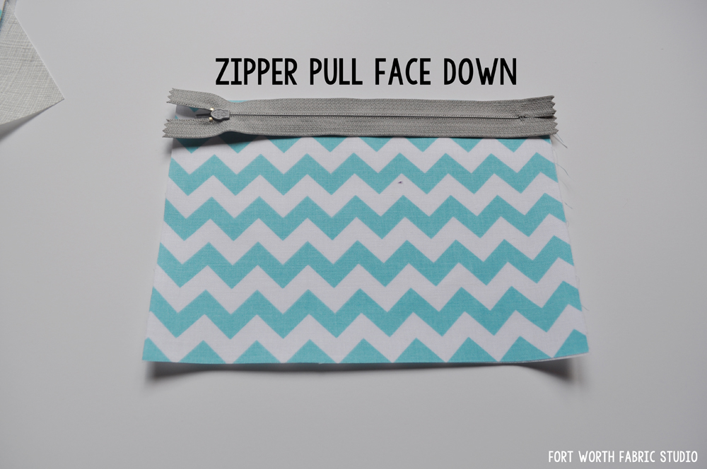 Fort Worth Fabric Studio Basic Zipper Pouch Tutorial