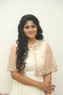 Megha Akash in beautiful Cream Transparent Anarkali Dress at Pre release function of Movie LIE ~ Celebrities Galleries 005