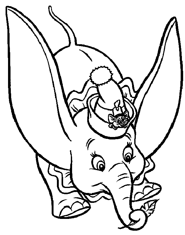 Dumbo Printables Black And White