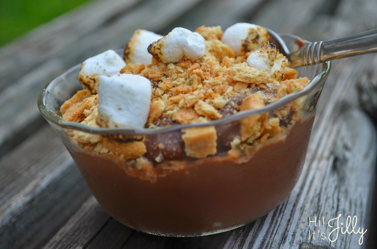 Hi! It's Jilly.: S'more Chocolate Pudding- A Simple Pudding Snack {Plus ...