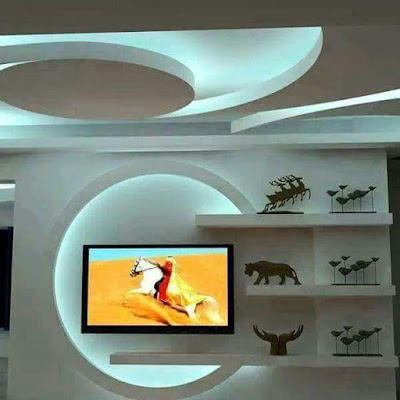 Best drywall gypsum wall design ideas for tv in living rooms