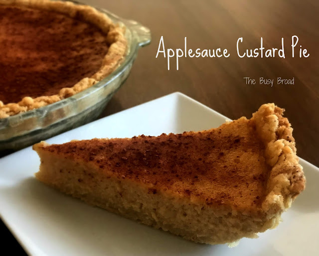 The Busy Broad Applesauce Custard Pie