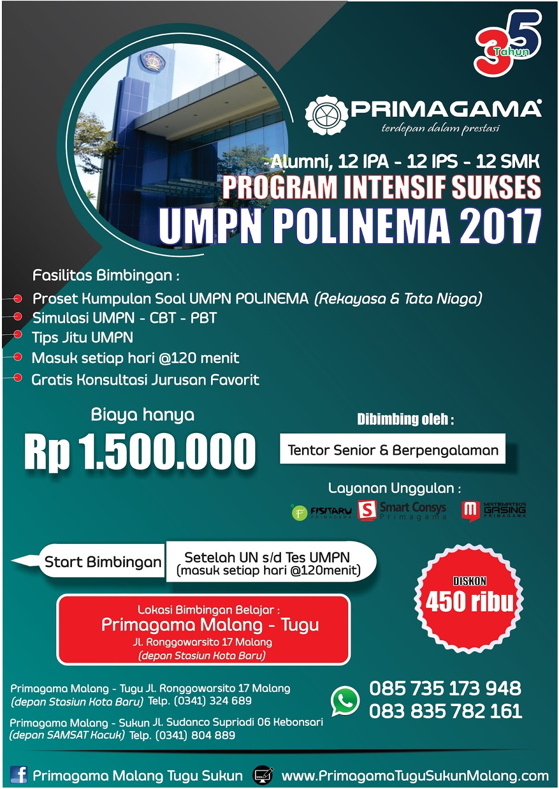 BIMBEL PRIMAGAMA MALANG BIMBEL TERBAIK DI MALANG WA