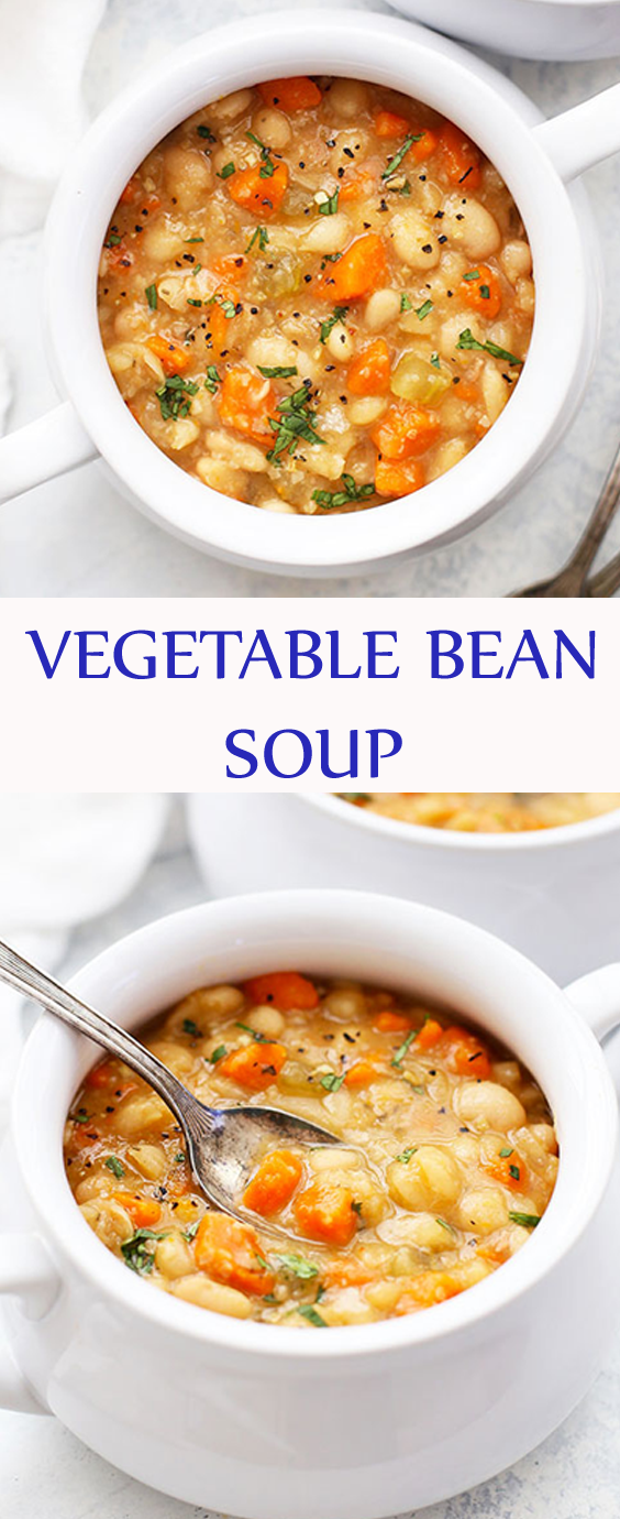Classic Vegetable Bean Soup (Gluten Free & Vegan) - Little Owl Kitchen