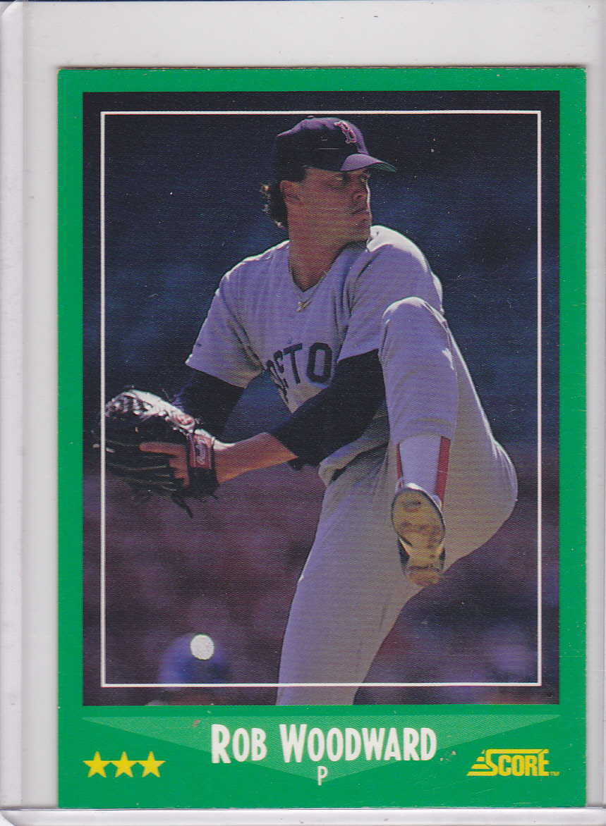 Red Sox Baseball Cards 1988 Score Red Sox Rob Woodward