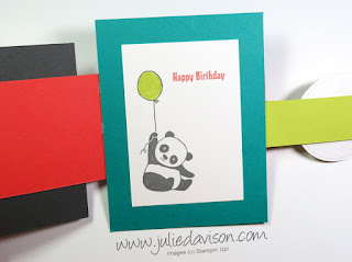 VIDEO: Double Flap Card Tutorial + 3 New Cards ~ Stampin' Up! Party Pandas Birthday Card ~ 2018 Sale-a-Bration ~ www.juliedavison.com