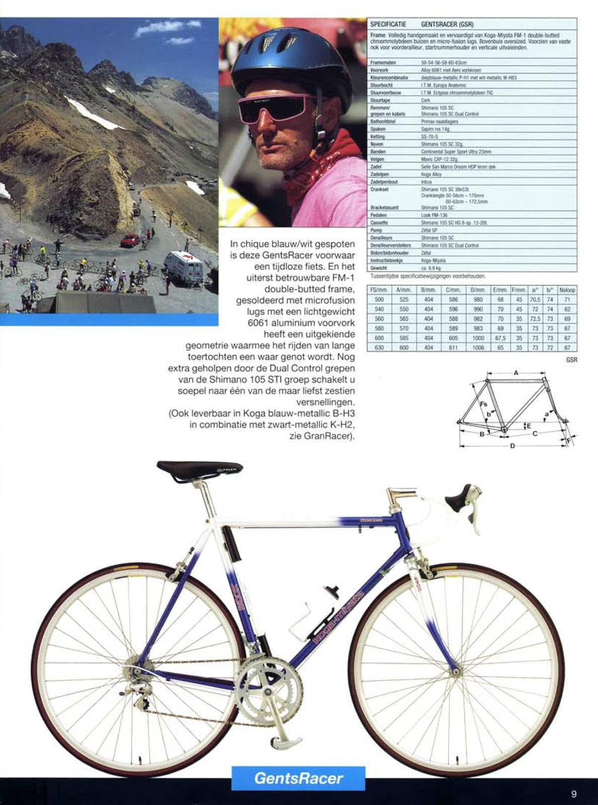 CATALOGUES KOGA MIYATA MIYATA 1996