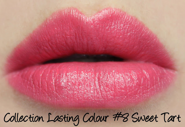 Collection Lasting Colour Lipstick - Sweet Tart Swatches & Review