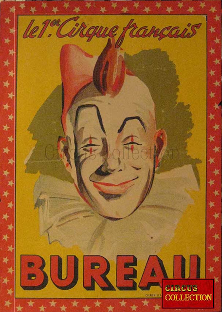 Affiches du cirque Bureau dans les années 1950 Collection Philippe Ros 