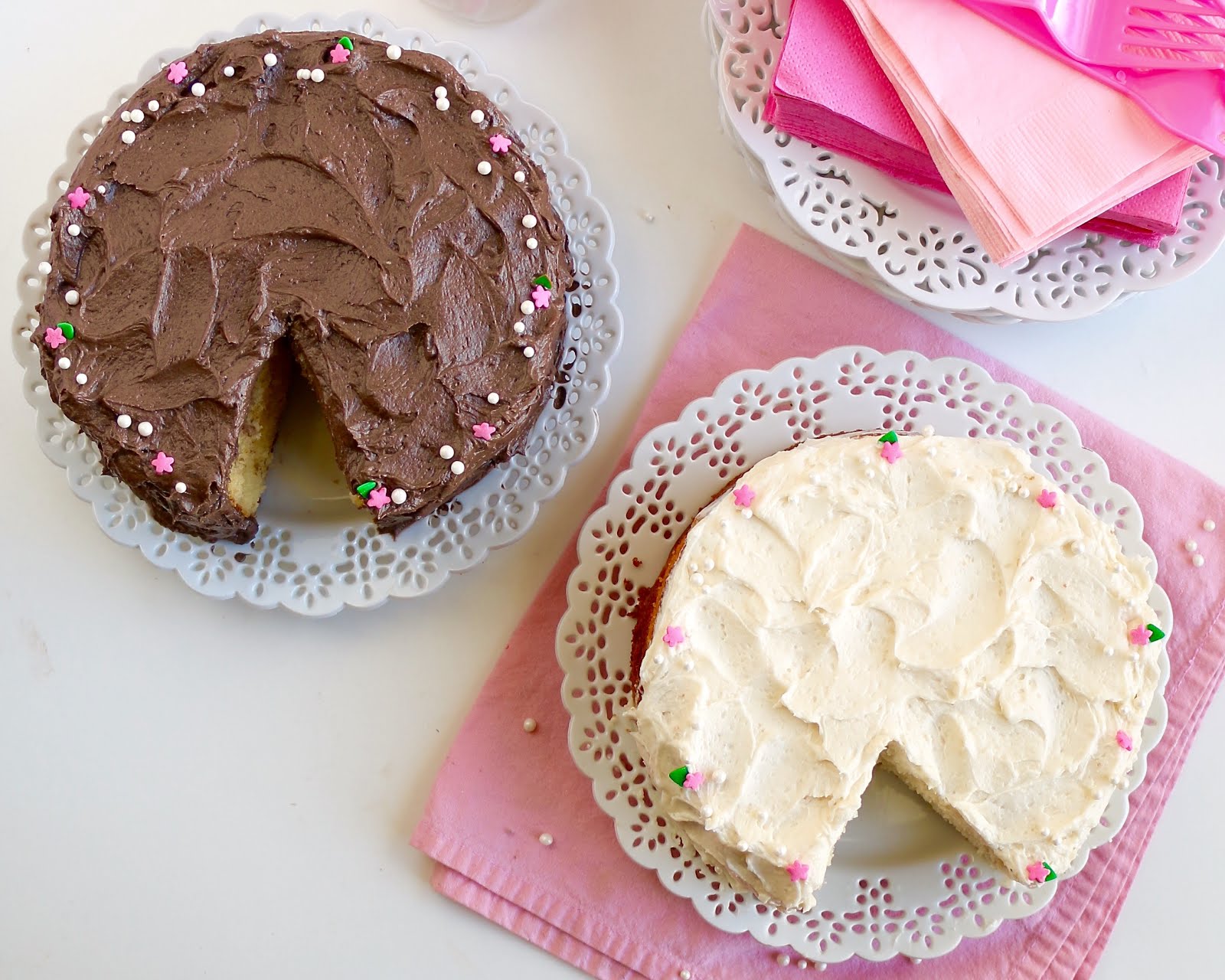 Mini SmallBatch Vanilla Cake with Vanilla Buttercream Frosting The