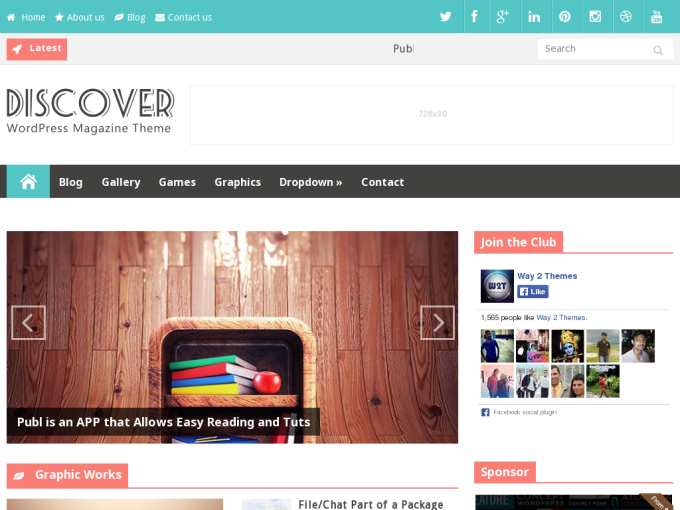 Discover Responsive Blogger Template 2014