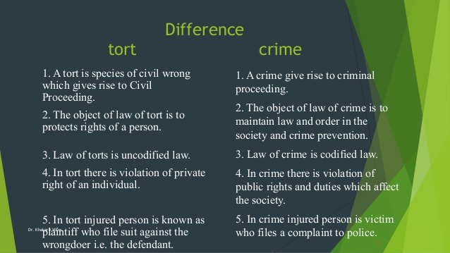The Tort Crime Distinction the-tort-crime-distinction