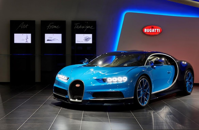 Bugatti unveils a new showroom in the Swiss Alps