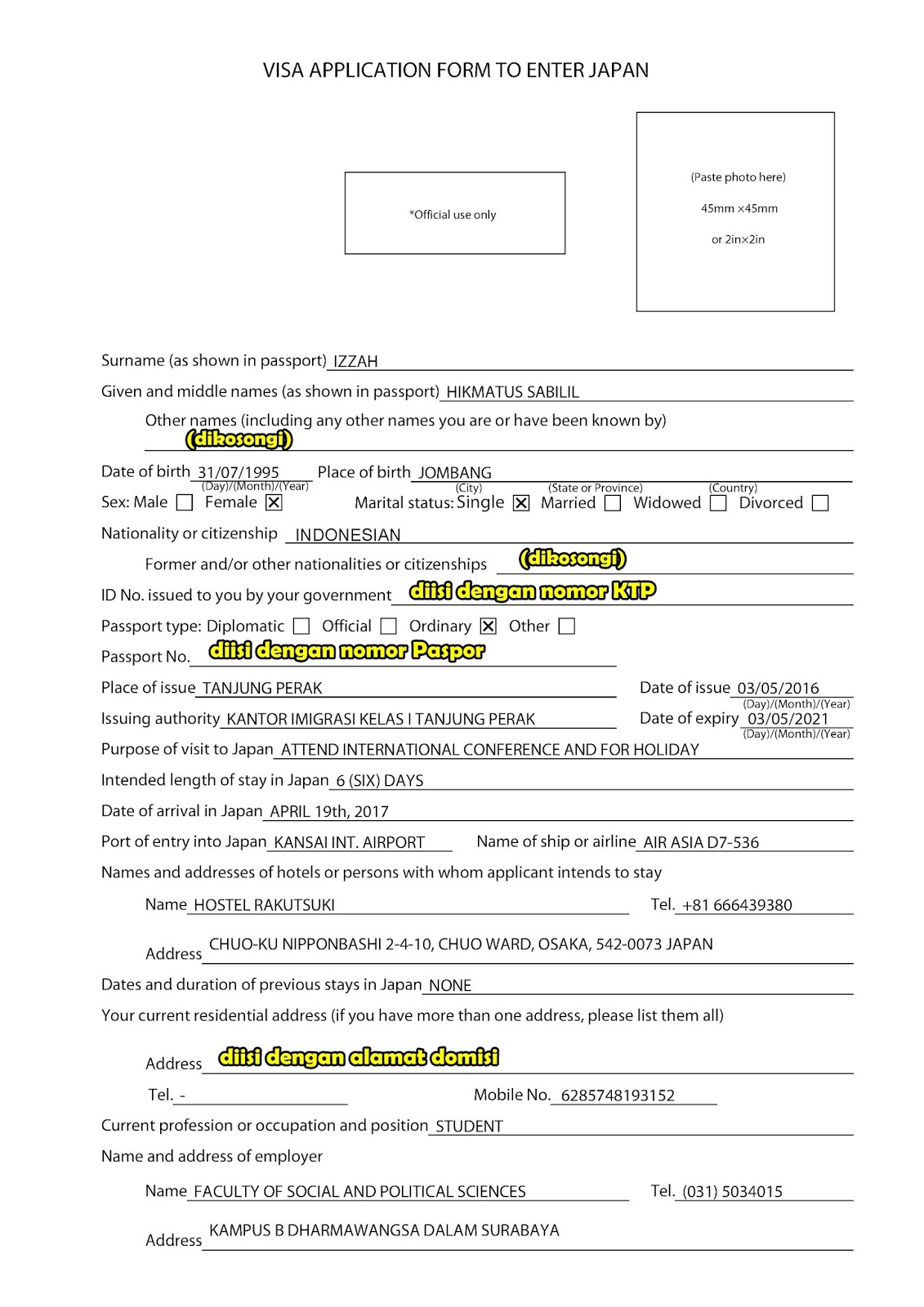 VISA JEPANG UNTUK MAHASISWA PASTI LOLOS! the wanderer