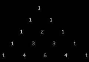 Pascal's Triangle C Language Code