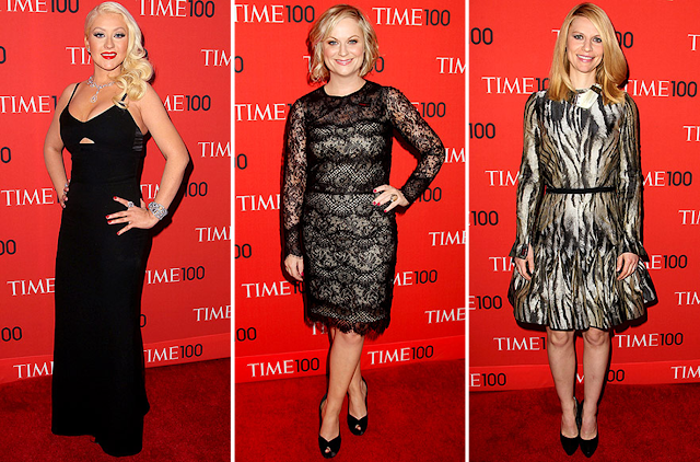 Time 100 Gala, red carpet, fashion, Christina Aguilera, Amy Poehler, Claire Danes