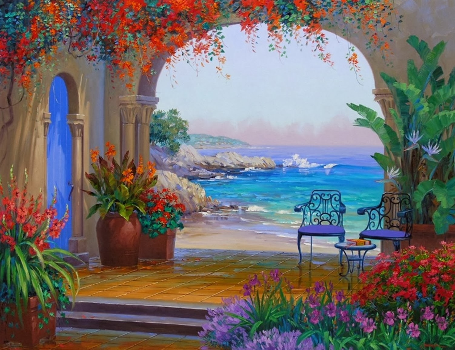 Cuadros Modernos Pinturas y Dibujos Galeria "Flores y Paisajes