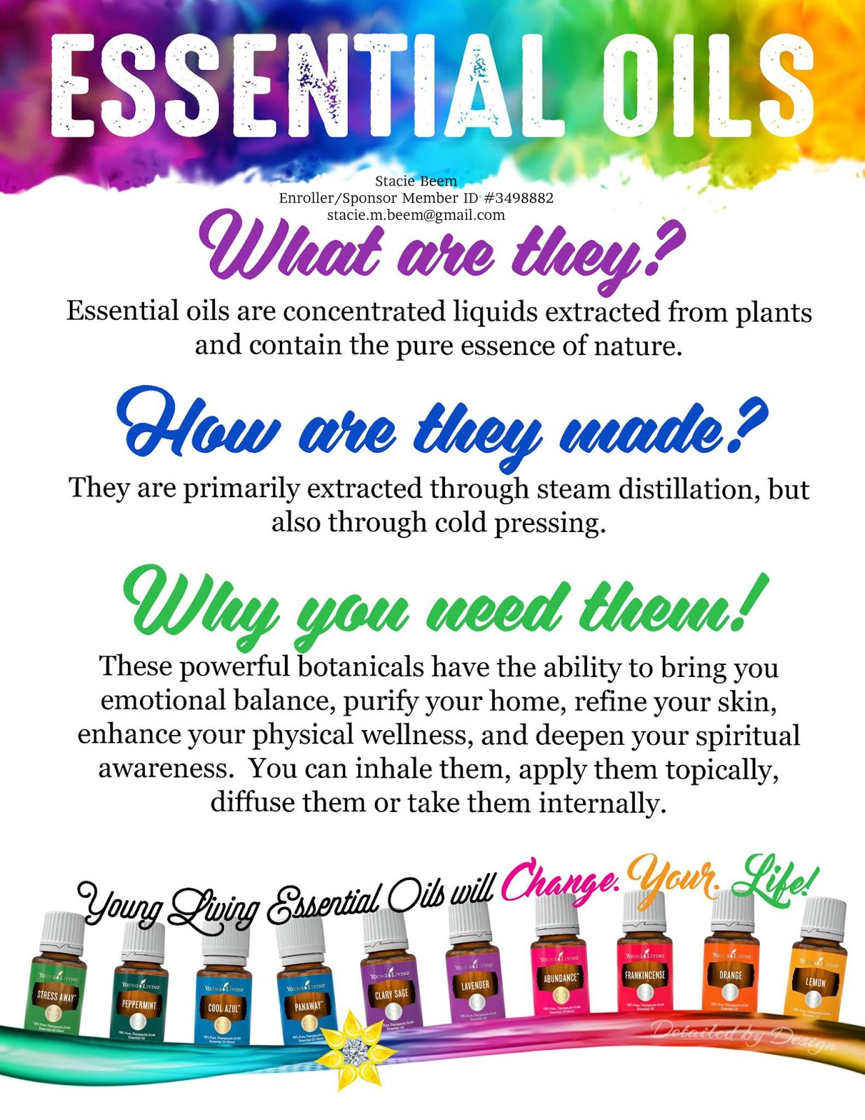 You Know I Love to Share Young Living Essential Oils a Chemical free