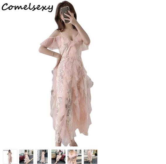 Womens Clothing Sale Online Uk - Long Dresses - White Prom Dress Under - Shift Dress