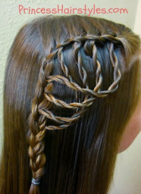 "Folded Feather Braid" with rope braids tutorial