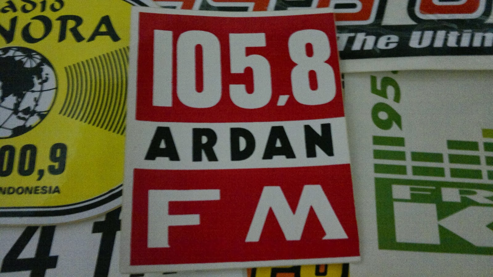 radio branding materials sticker ardan radio bandung ardan radio chart
