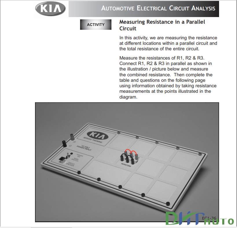 Kia Basic Automotive Electrical Course Automotive Library